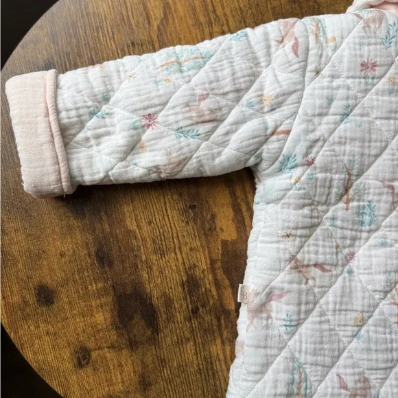 Elegant Baby Pony Meadow Organic Muslin Quilted Jacket 9-12 Months - Picture 14 of 17